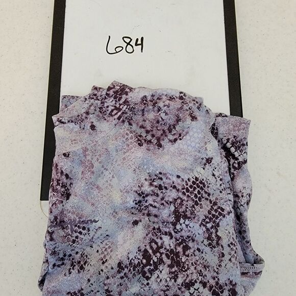 Champion Long Sleeve Purple Animal Print Crop Top Cheer Women’s Size Medium - Picture 9 of 9